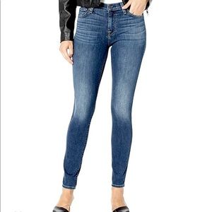 7 For All Mankind Gwenevere Ankle Zipper Hem Skinny Mid Rise Jeans Size 26